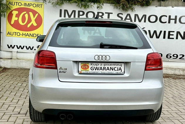 Audi A3 cena 28900 przebieg: 170178, rok produkcji 2009 z Kolno małe 232
